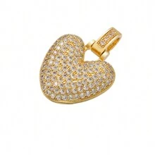 1入鑲嵌泡泡字母金鍍吊墜項鍊,26個字母供男女日常佩戴