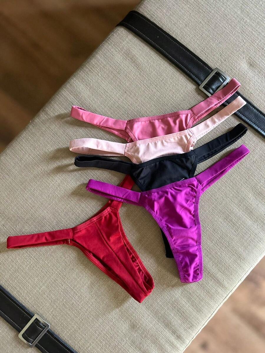 Kit 3 Calcinha Fio Duplo Fio Dental em Poliamida