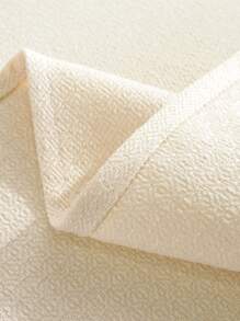 1pc Water Repellent Rectangular Tablecloth, Multiple Sizes Available, Suitable For Daily Home, Restaurant, Kitchen Decor, Holiday Gatherings, Banquets, Weddings, And Hotel Decor - Coffee Brown - View 6