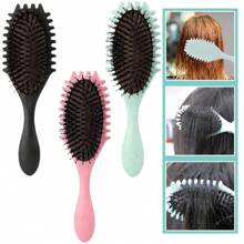 1入捲髮定義刷，捲髮刷，2024最佳捲髮定義造型刷，減少扯髮和卷曲分離，梳通、塑造和定義捲髮，適用於女士和男士的造型工具