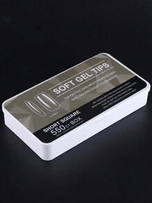 550 Cái/hộp Hình Vuông Ngắn & Trung Bình Hạnh Nhân Giả Gel Mềm Móng Tay Giả, Trong Suốt Đầy Đủ Độ Phủ Đầu Móng Tay Acrylic Chuyên Nghiệp Bấm Trên Đầu Móng Tay Cho Móng Tay Mở Rộng Salon Làm Móng Tay Phụ Kiện Dụng Cụ Bấm Trên Móng Tay Đồ Dùng Làm Móng - Trong sáng - Xem 9