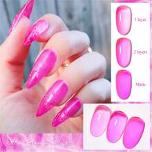 12PCS/Set Translucent Sea Jelly Crystal Gel Amber Color Nail Polish With Sheer Ice Clear Effect - Soak Off UV/LED Gel For DIY Manicure With Gifts Box Nails - Nhiều màu - Xem 6
