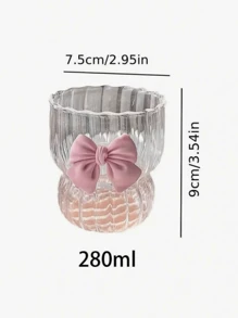 Simple And Elegant Butterfly Glass Cup! Glass Material Back To School - Multicolor - View 5