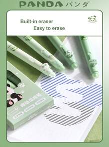 4 piezas Rotuladores de tinta de gel borrable, Bolígrafos retráctiles, Bolígrafos de dibujos animados lindos, Bolígrafos de escritura de punta fina de 0,5 mm, Bolígrafos de oficina y escolares para mujeres, niñas y niños - Multicolor - Ver 3