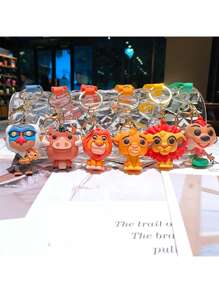 Mufasa  Timon Pumbaa Rafiki Keychain Cute Cartoon Animal Doll Key Chain Ring Bag Backpack Charm Car Key Pendant Boys Girls Gift - Multicolor - View 11