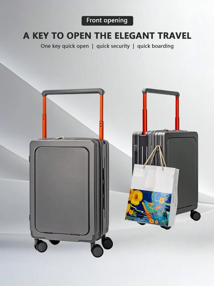 TydeCkare Valise Cabine Extensible Rigide avec Poche Ordinateur, 55x40x20cm Bagages Avion, 4