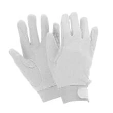 Dublin Adults Track Riding Gloves (White) - White - View 3
