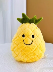 1 pieza Muñeco de peluche de piña de color aleatorio, muñeco de peluche suave y lindo de piña para decoración - Multicolor - Ver 4