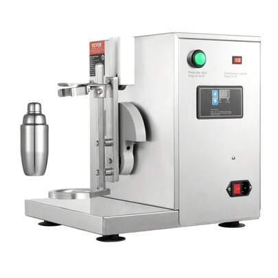Milk Tea Shaker Electric Milk Tea Maker Machine 0-180s Adjustable Milk Tea Shake Mixer Machine With 750ML Stainless Steels Cup For Bubble Tea Boba Tea Juice Coffee Milk Wine