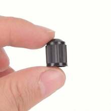 20入組黑色塑料輪胎氣閥帽，氣閥芯、塵蓋和汽車/自行車輪胎氣閥帽 - 黑色 - 查看 1