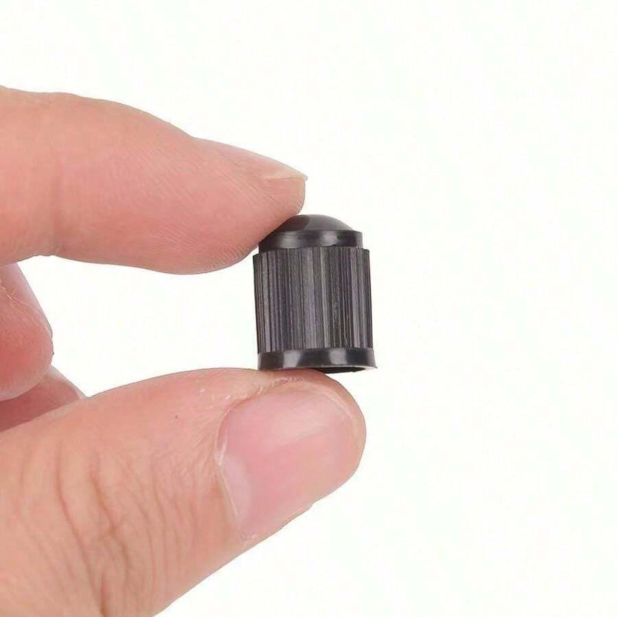 20入組黑色塑料輪胎氣閥帽，氣閥芯、塵蓋和汽車/自行車輪胎氣閥帽 - 黑色 - 查看 1