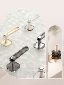 1入組掛牆式頭髮繩收納架，頭髮箍收納盒，多功能珠寶項鍊手鍊收納架，鑰匙包掛鉤，適用於女士和浴室使用。 - 彩色 - 查看 11