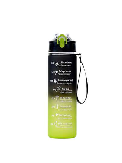 1pc 800ml Cute Portable Bike Straw Cup, Ideal Gift For Girls, For Office, Home, Outdoor Activities, Hiking, Travel, Sports, Plastic Cup