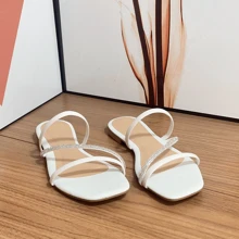 Women Flat Sandals - trắng - Xem 1