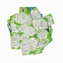 1 Peça de Jogo de Cartas Interativo 'Desafie-me' em versão árabe para desktop, adequado como presente para reuniões familiares e jogar com amigos, ligeiras variações de cores, Cartão da marca Mkhatooye.
