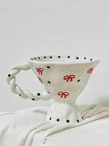 1個手繪北歐風陶瓷杯碟組，INS風格光澤美式咖啡杯和茶杯套裝，濃咖啡杯，情侶杯，早餐杯，適合作為給媽媽，爸爸和女友的禮物 - 彩色 - 查看 13