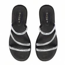 Women Flat Sandals - 黑色 - 查看 4