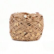 50/Ball 140M Hand Knitting Yarn 3mm+6mm Sequins Yarn DIY For Woman Woollen Sweater Hat Scarf - Multicolor - View 28