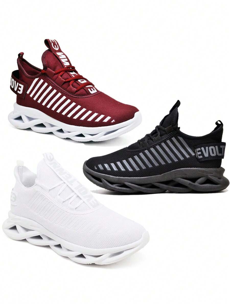 3 Tênis Masculino Crossfit Sola Trança Aderente Promoção - Preto - Visão 1