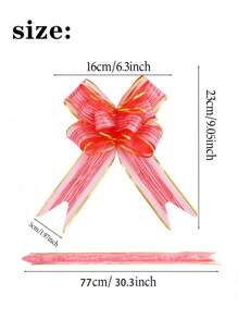 10 piezas de lazos de cuerda de regalo, lazos para decorar regalos para cumpleaños, bodas, Navidad, Año Nuevo y San Valentín