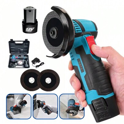 Esmerilhadeira Lixadeira PowerGrip Portátil Bateria Recarregável 12V Serra Mármore