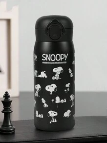 SNOOPY 1 件保温杯，男女皆宜的可爱弹出式盖子便携式冷水杯，316 不锈钢简易水杯，户外旅行杯，极具吸引力 - 彩色 - 查看 3