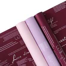 20 piezas 'Fuentes en inglés' Papel de envolver flores, papel para ramo de flores impermeable para floristería, manualidades DIY, varios colores, doble faz, papel para envolver flores, papel impermeable para ramo de flores de floristería, papel de envolver regalos, manualidades DIY - Multicolor - Ver 8