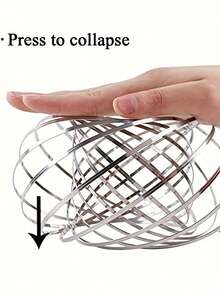 Colorful Liquid Flow Pressure Relief Magic Bracelet, DIY Bracelet Stress-Relieving Exercise Creative Prop Transformable Wire Loop - Multicolor - View 8