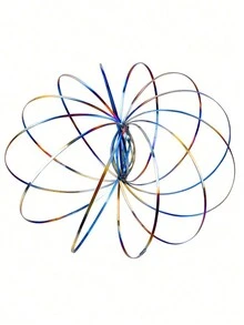 Colorful Liquid Flow Pressure Relief Magic Bracelet, DIY Bracelet Stress-Relieving Exercise Creative Prop Transformable Wire Loop - Multicolor - View 11