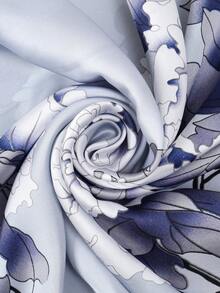 1pc Printed Beach Holiday Pareo Sarong Cover-Up With Scarf - Multicolor - View 7