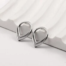 1 Miếng titanium Giọt nước Bộ phận Vòng Nhẫn Septum Vòng mũi Núm vú Tai Hạt tai Xoắn ốc Xuyên Cơ thể - Giọt nước - Xem 7