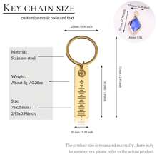 1 PC Móc khóa tùy chỉnh Quà tặng cá nhân cho cô ấy | Người Bạn Thân Nhất Món Quà Sinh Nhật Khắc Móc Chìa Khóa Bạn Trai Valentine Quà Tặng Móc Khóa Quà Tặng Cho Mẹ - Vàng - Xem 5