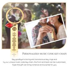 1 PC Móc khóa tùy chỉnh Quà tặng cá nhân cho cô ấy | Người Bạn Thân Nhất Món Quà Sinh Nhật Khắc Móc Chìa Khóa Bạn Trai Valentine Quà Tặng Móc Khóa Quà Tặng Cho Mẹ - Vàng - Xem 8