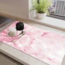 1個石頭碗水槽架，吸水、耐熱的珪藻土水槽托盤，適用於碗、瓶、杯和寵物碗 - 彩色 - 查看 25