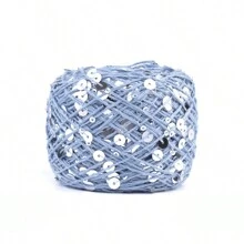 50/Ball 140M Hand Knitting Yarn 3mm+6mm Sequins Yarn DIY For Woman Woollen Sweater Hat Scarf - Multicolor - View 41