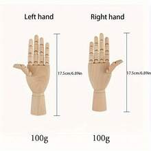 創意木質手勢活動關節木頭傢俱道具辦公室裝飾手型模型人體軟木人偶藝術繪畫傢俱木偶手掌手指關節可動桌子傢俱，卡通木質人物，木頭捏人人偶