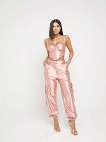 Women Two-Piece Outfits - Rusty Rose - View 1