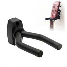 Suporte de Parede Ajustável para Pendurar Instrumentos Musicais Violão Guitarra Ukulele Regulável - Preto - Visão 4