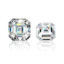 1pc 100% Pure Moissanite, White D Color, Asscher Cut, VVS1 Clarity, With GRA Certificate - White - View 11
