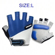 1 Pair Anti-Slip Shockproof Breathable Men Women Half Finger Outdoor Sports Cycling Bike Glove - Multicolor - View 15
