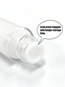 Cola para cílios postiços com fixação super forte e duradoura de 24 horas à prova d'água livre de látex, melhor cola para cílios, adesivo transparente branco de 5ml (0,17oz) - Prata - Visão 2