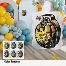 100pcs Realistic Hand Grenade Fart Bombs, Safer Than Firecrackers, Self-Inflatable Self-Exploding Stress Relief Pranks & Party Favors, Suitable For Various Holidays, Weddings, Parties, Outdoor Entertainment [Random Style] - Multicolor - View 6