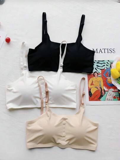 Sutiã Top alça fina Básico Sem Costura CORES E/OU ESTAMPA SORTIDAS/ALEATÓRIA
