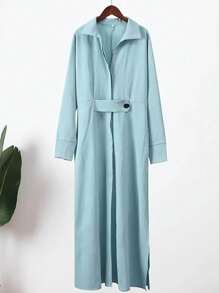 Women Dresses - Baby Blue - View 4