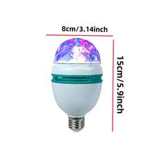 1 Đèn LED bóng ma thuật xoay đầy màu sắc, Đèn tâm trạng không khí pha lê, Đèn sân khấu vũ trường, Đèn tiệc KTV, Bóng đèn có ren E26/E27, Đèn chiếu sáng, Thích hợp để họp mặt tại nhà, tiệc tùng, trang trí phòng, quà tặng cho bạn bè và lễ hội - trắng - Xem 5