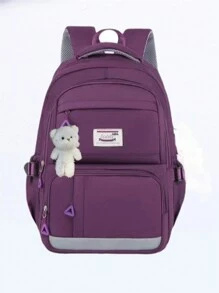Women Fashion Backpacks - Purple - View 1