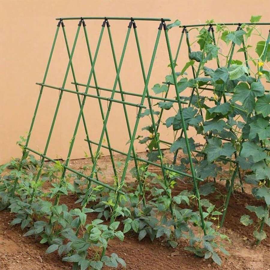 20PCS 8mm Plant Climbing Pergola Garden Support Plastic-Steel Tube Plant Support Climbing Pergola Flower Support Pole