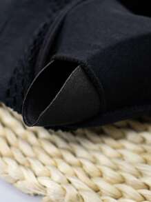 EMUPER 1pc Women's Black Zipper Padded Seamless Elastic Sports Bra - Black - View 9