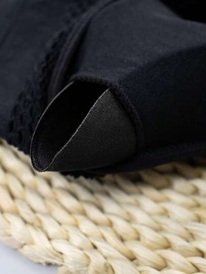 1pc Zwart Zipper Padded Seamless Elastic Sports BH view 9