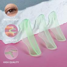 6 Sizes/12pcs Self-Adhesive Eyelash Lifting Pads, Eyelash Curler Pads, Eyelash Perming Tool, Eyelash Makeup Tool, Soft Lifting Roller, For Eyelash Perming And Eyelash Lifting, Easy To Clean And Reusable (Pink, Green) - Multicolor - View 6